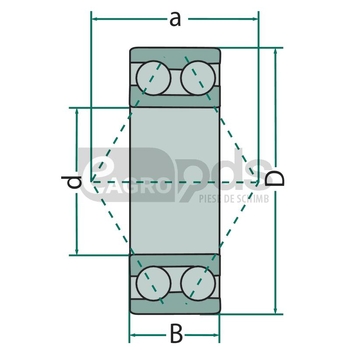 Rulment cu bile - 3206 2RS (30x62x23,8) - GRANIT [18007 405814]
