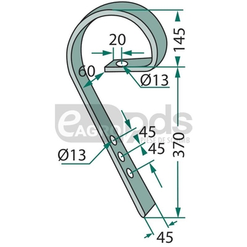 Dinte cultivator tractare - GRANIT [18010.1047]