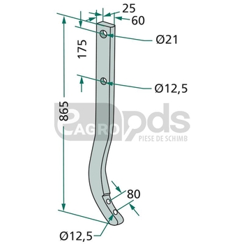 Suport sectie cultivator - GRANIT [180101.06029]