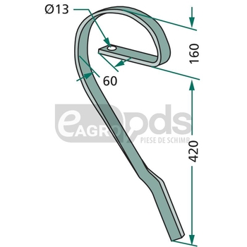 Dinte cultivator tractare - GRANIT [18010.1094]