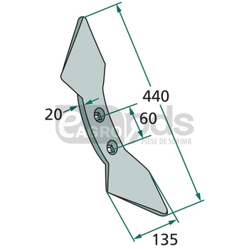 Brazdar inima dubla - GRANIT [180101.136-60]