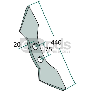 Brazdar inima dubla - GRANIT [180101.136-75]