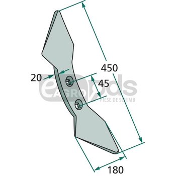 Brazdar inima dubla - GRANIT [180101.180-45]