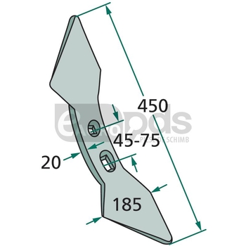 Brazdar inima dubla - GRANIT [180101.180-45-75]