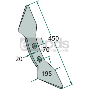 Brazdar inima dubla - GRANIT [180101.180-70]