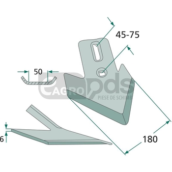 Brazdar laba de gasca - GRANIT [180101.214]