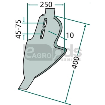 Brazdar cultivator greu - GRANIT [180101.250-45-80]