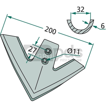 Brazdar tip laba de gasca - GRANIT [180101.302301]