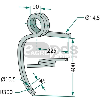 Suport sectie cultivator - GRANIT [180101.304511]