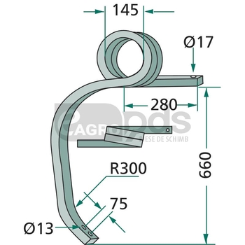 Suport sectie cultivator - GRANIT [180101.304641]