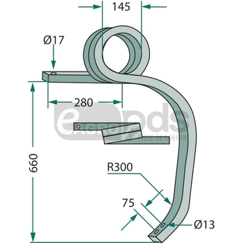 Suport sectie cultivator - GRANIT [180101.304651]