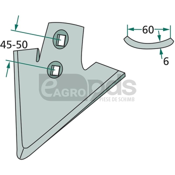 Brazdar laba de gasca - GRANIT [180101.30.5111]