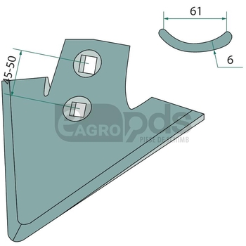Brazdar tip laba de gasca - GRANIT [180101.30.5112]
