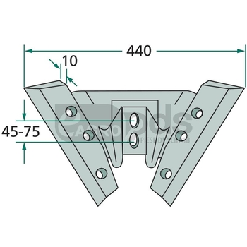 Aripa brazdar - GRANIT [180101.371-45-75]