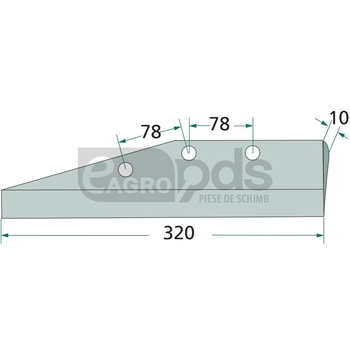 Aripa brazdar - GRANIT [180101.371-L]