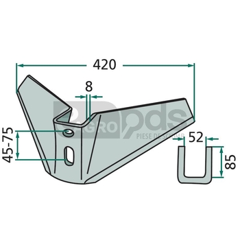 Brazdar cu aripi - GRANIT [180101.420-45-75-1]