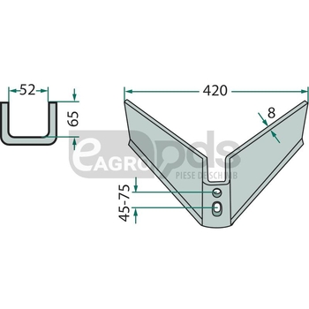 Brazdar cu aripi - GRANIT [180101420-45-75-2]