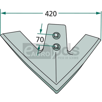 Brazdar tip laba de gasca - GRANIT [180101.420-70]
