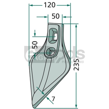 Brazdar laba de gasca - GRANIT [180101.465]