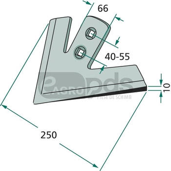 Brazdar laba de gasca - GRANIT [180101.467]