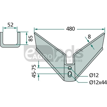Aripa brazdar - GRANIT [180101480-45-75-1]