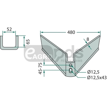 Aripa brazdar - GRANIT [180101480-45-75-2]