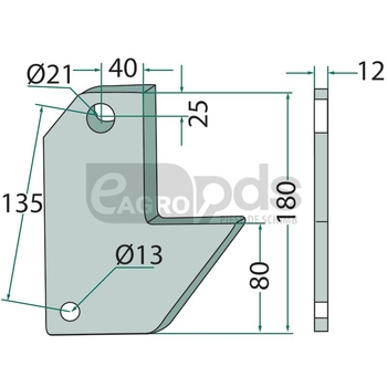 Pereche suport - GRANIT [180101.6072LL-83]