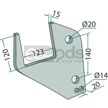 Pereche suport - GRANIT [180101.6072LL-85]