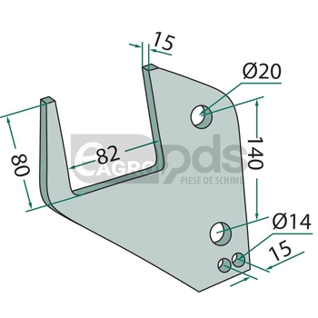 Pereche suport - GRANIT [180101.6072LL-86]