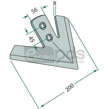 Brazdar tip laba de gasca - GRANIT [180101.8039]