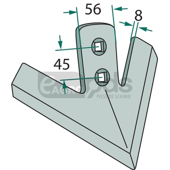Brazdar laba de gasca - GRANIT [180101.8042]