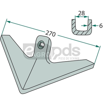 Brazdar laba de gasca - GRANIT [180101.86014]