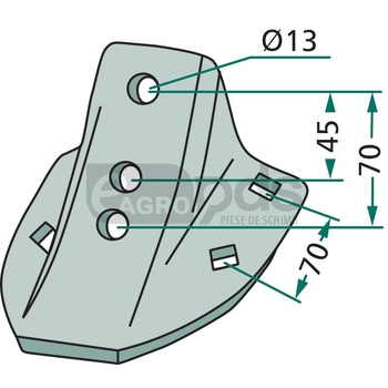 Suport brazdar - GRANIT [180101.86023]