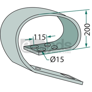 Parte superioara dinte cultivator - GRANIT [180101.G.100-1]