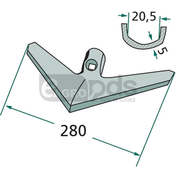 Brazdar tip laba de gasca - GRANIT [180101.LEM-10]