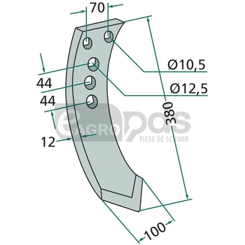 Extensie brazdar - GRANIT [180101.RAB-06]