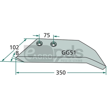 Aripa brazdar - GRANIT [180101.RAB-13R]