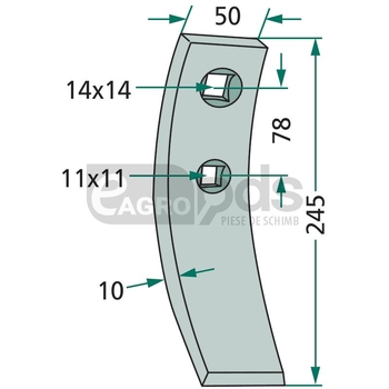 Extensie brazdar - GRANIT [180101.RAB-15]