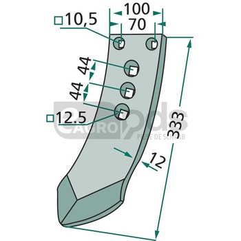 Extensie brazdar - GRANIT [180101.RAB-29]