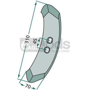 Brazdar ingust - GRANIT [180101.VAD-12]