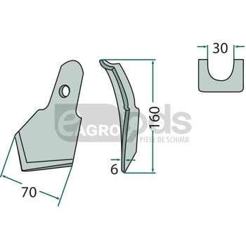 Brazdar lat - GRANIT [1801.10.131-6]
