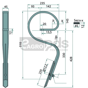 Dinte cultivator - GRANIT [1801.1507]