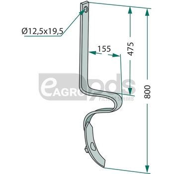 Dinte afanator de urme - GRANIT [1801209550]
