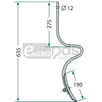 Dinte afanator de urme - GRANIT [1801209622]