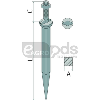 Dinte cultivator - GRANIT [180141501-0]