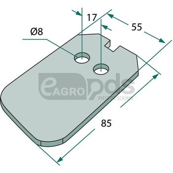Racleta din tabla - GRANIT [18017 3492011]