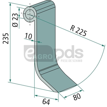 Cutit tocator - GRANIT [180180315]