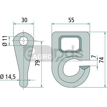 Cercel de arc - GRANIT [180180321]