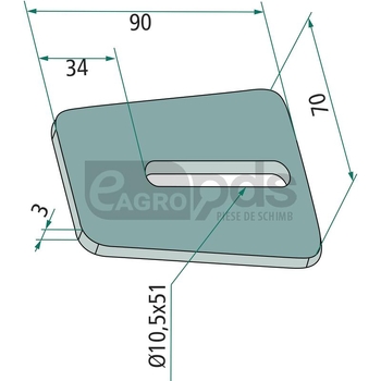 Racleta din tabla - GRANIT [180180327]