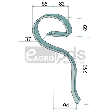 Dinte pentru grape - GRANIT [1802.1020RLL]